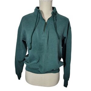 Vintage honors pullover zip up sweater